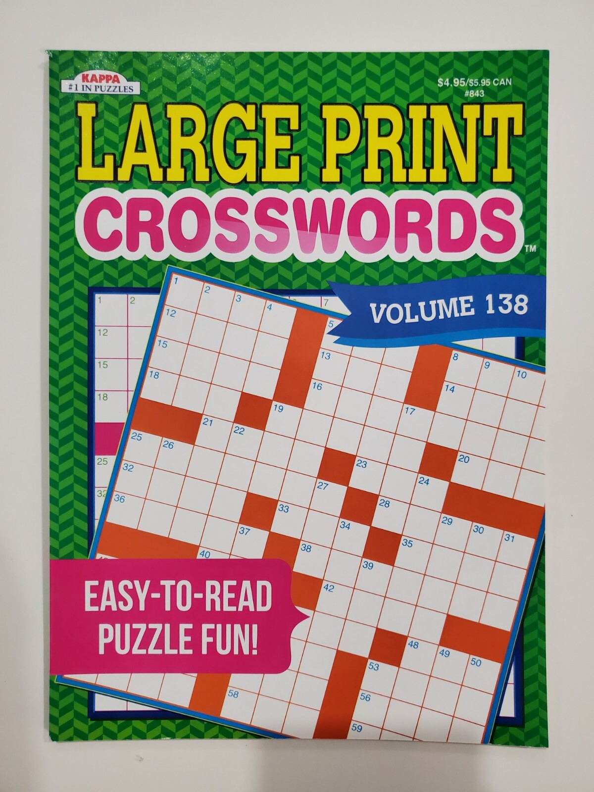 Large Print Crosswords Puzzle Books Kappa Games,Search,Hunt~ Pick up to 20 Vols