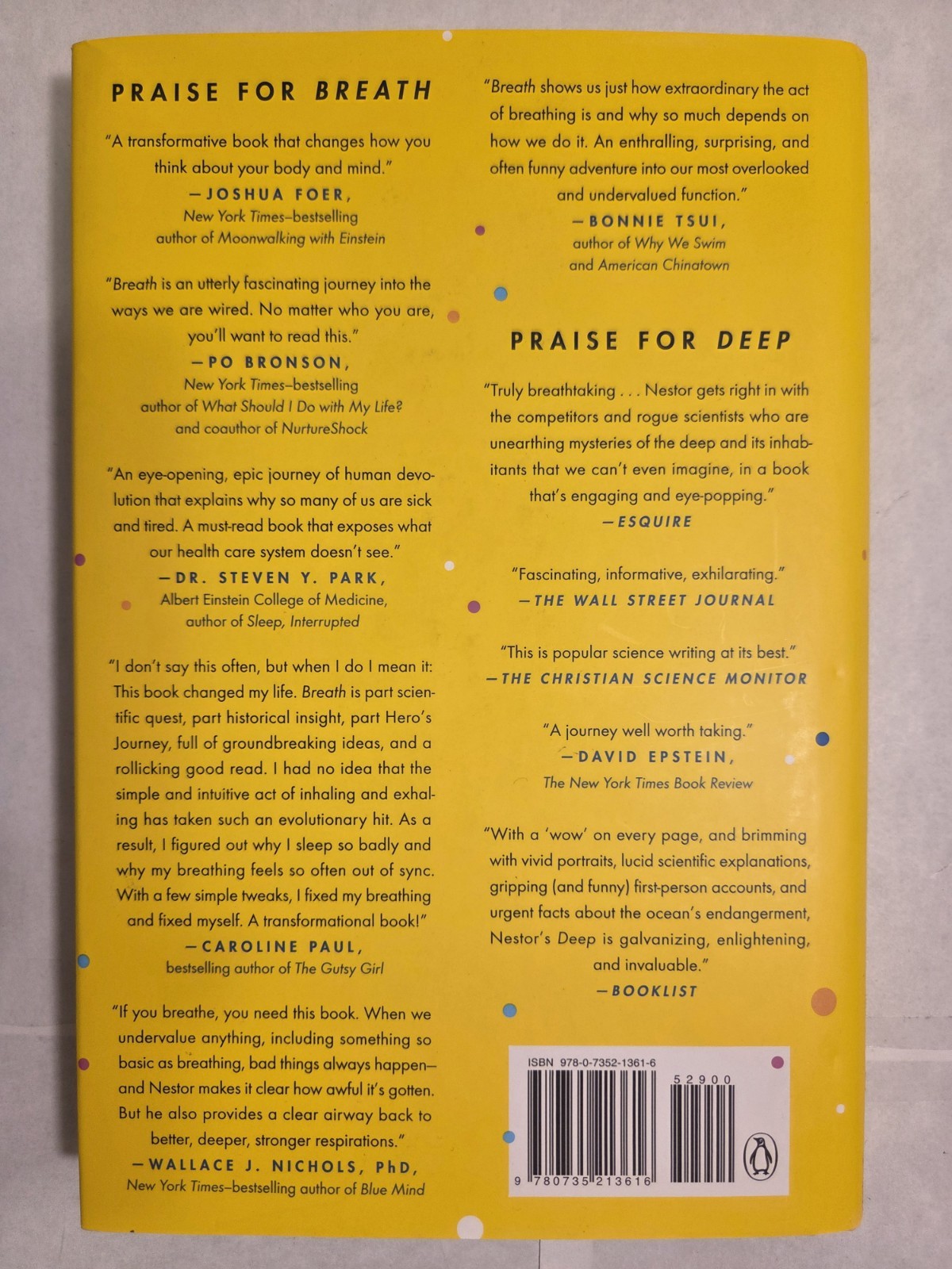 Breath: The New Science of a Lost Art – James Nestor (HC) VERY GOOD Clean Copy