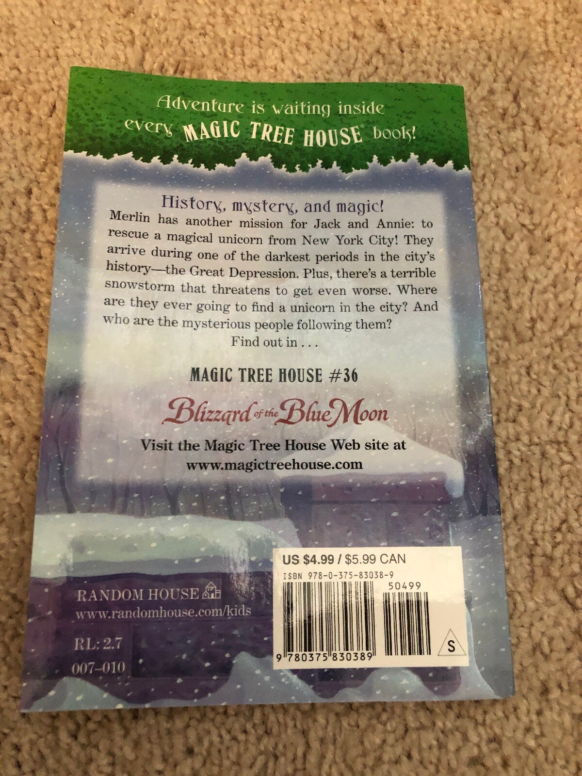 Magic Tree House Merlin Mission: Blizzard of the Blue Moon 8 by Mary Pope…