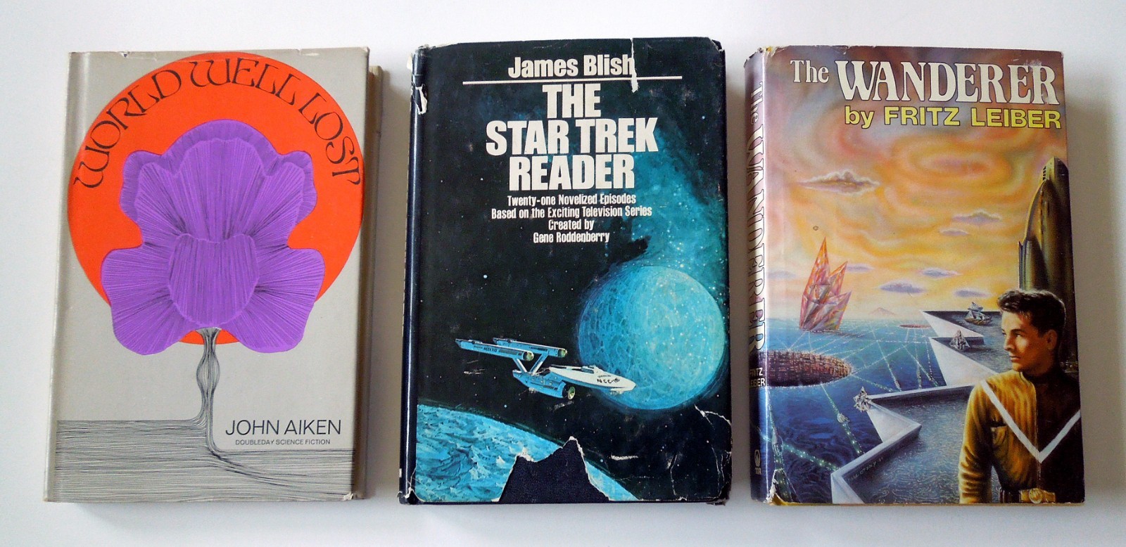 Lot of 34 Sci-fi/Fantasy Hardcover Books: Wolfe, Norton, Bradbury & others!