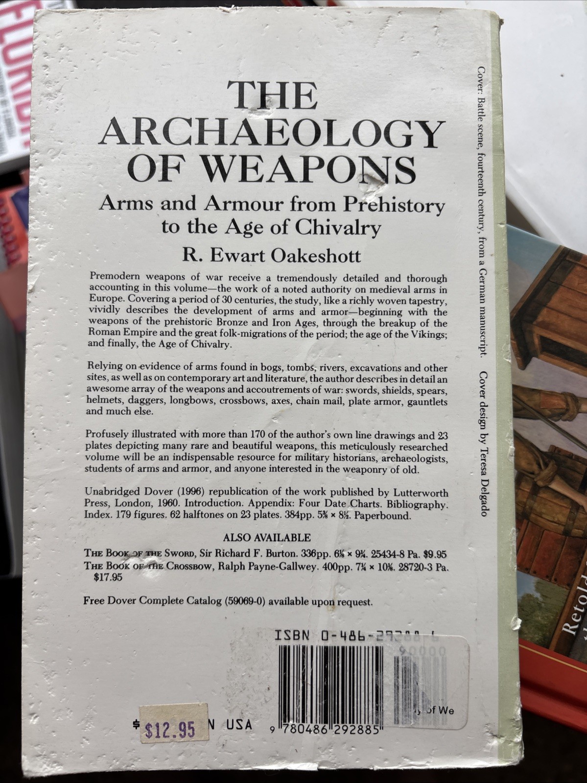 Archaeology of Weapons : Arms and Armour from Prehistory to the Age of Chivalry