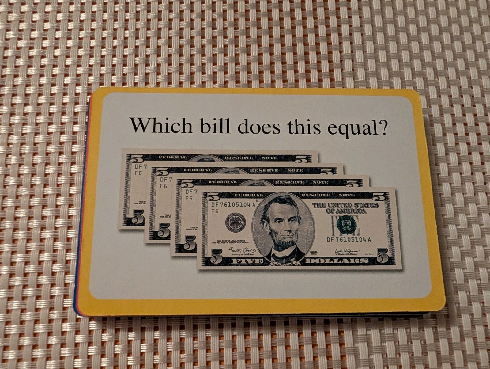 First Grade MONEY FLASH CARDS Kids 36 Cards ~ Grade 1 Learning NEW