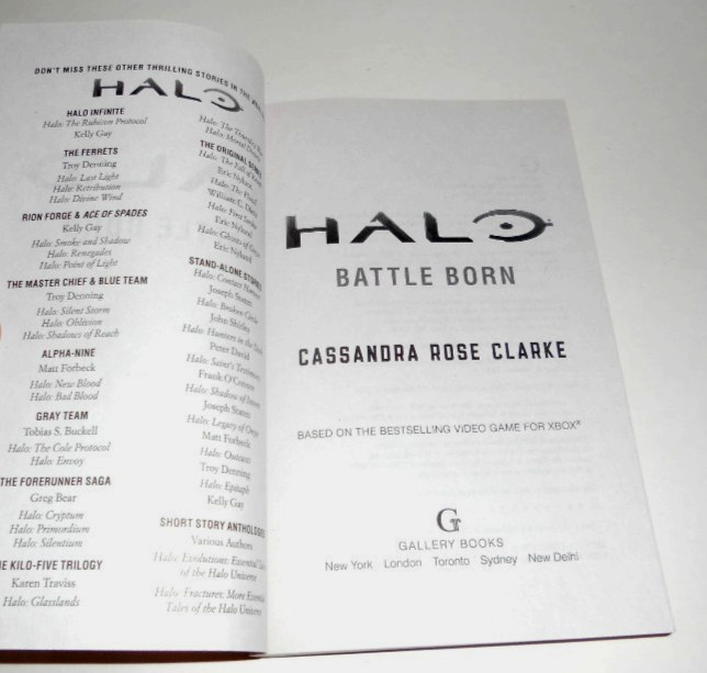 Halo: Battle Born Cassandra Rose Clark (Paperback) LN*