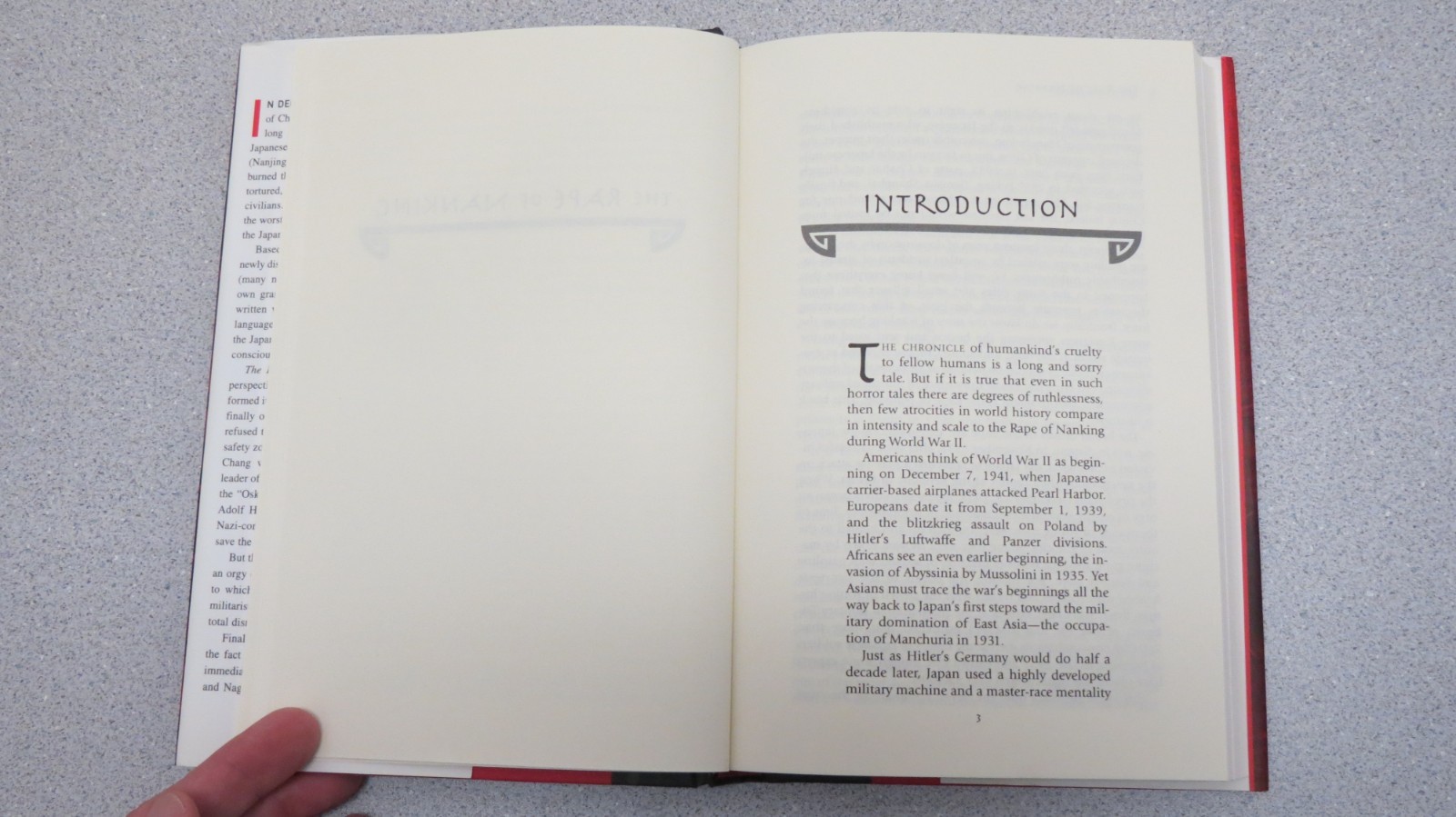 Rape of Nanking : Forgotten Holocaust of World War II – First Edition Iris Chang