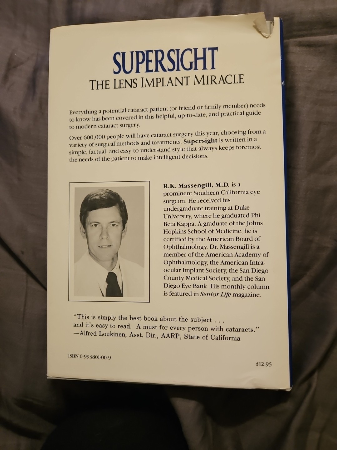 Supersight: The Lens Implant Miracle [Hardcover] Signed.
