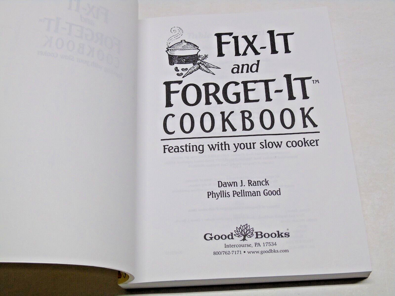 Fix It and Forget It Spiral Cookbook Slow Cooker Recipes 283 Pages BRAND NEW