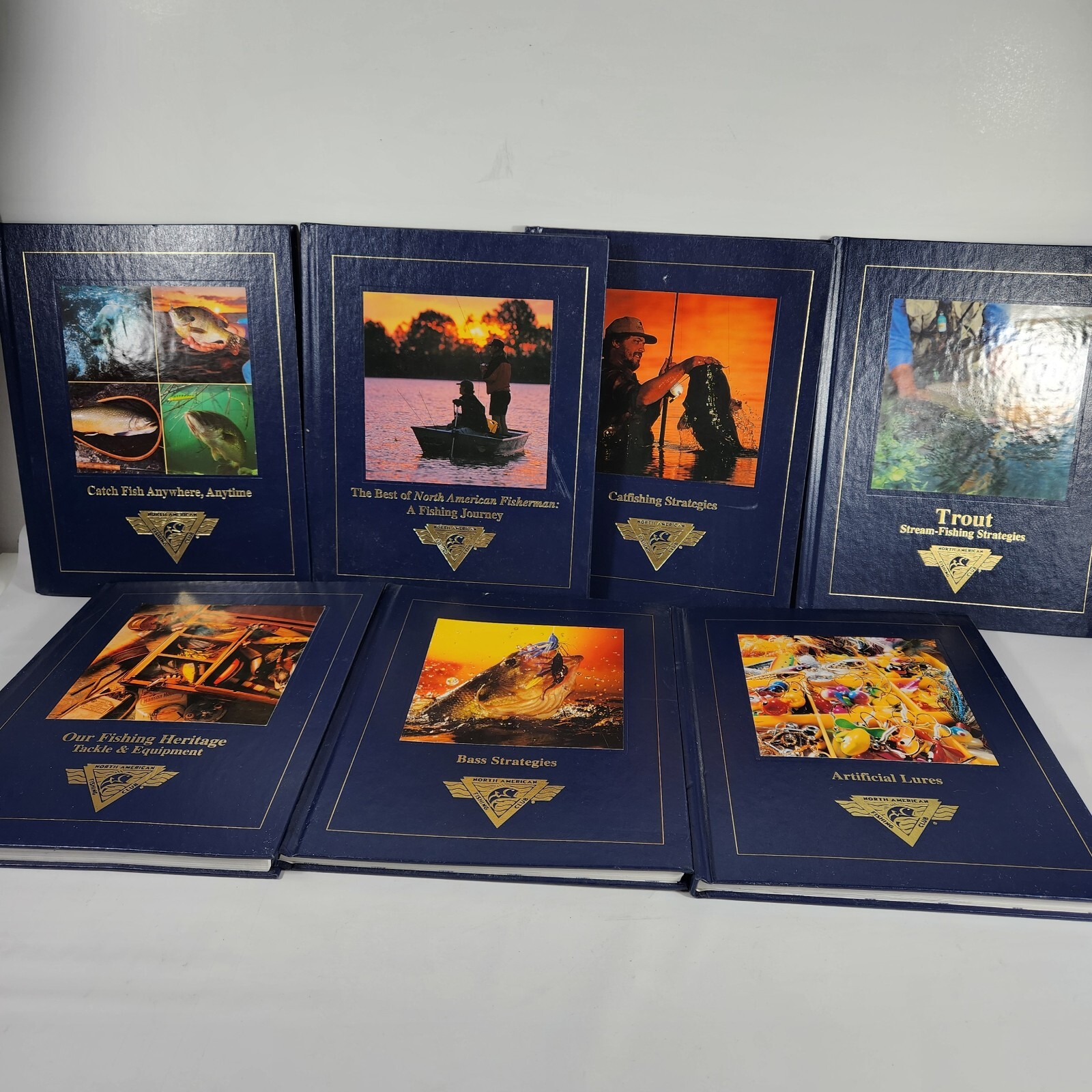 NAFC Lot of 7 Fishing North American Club books 1990’s -2000’s Hard cover