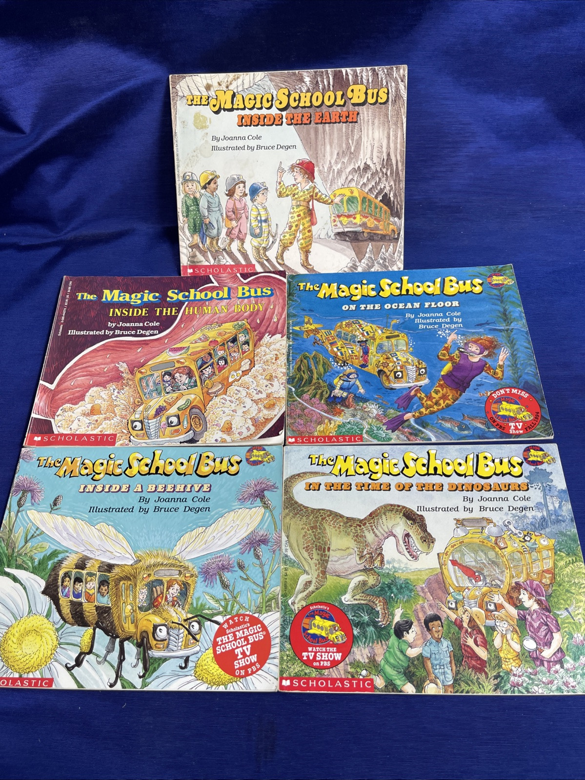 Magic School Bus 5 Books Mixed Set – Used Vintage-smaller size