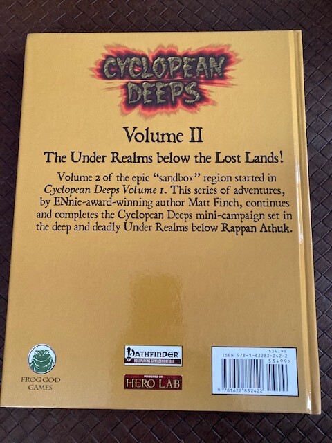 PF Cyclopean Deeps Volumes 1 & 2 by Matthew J. Finch (2014, Hardcover)