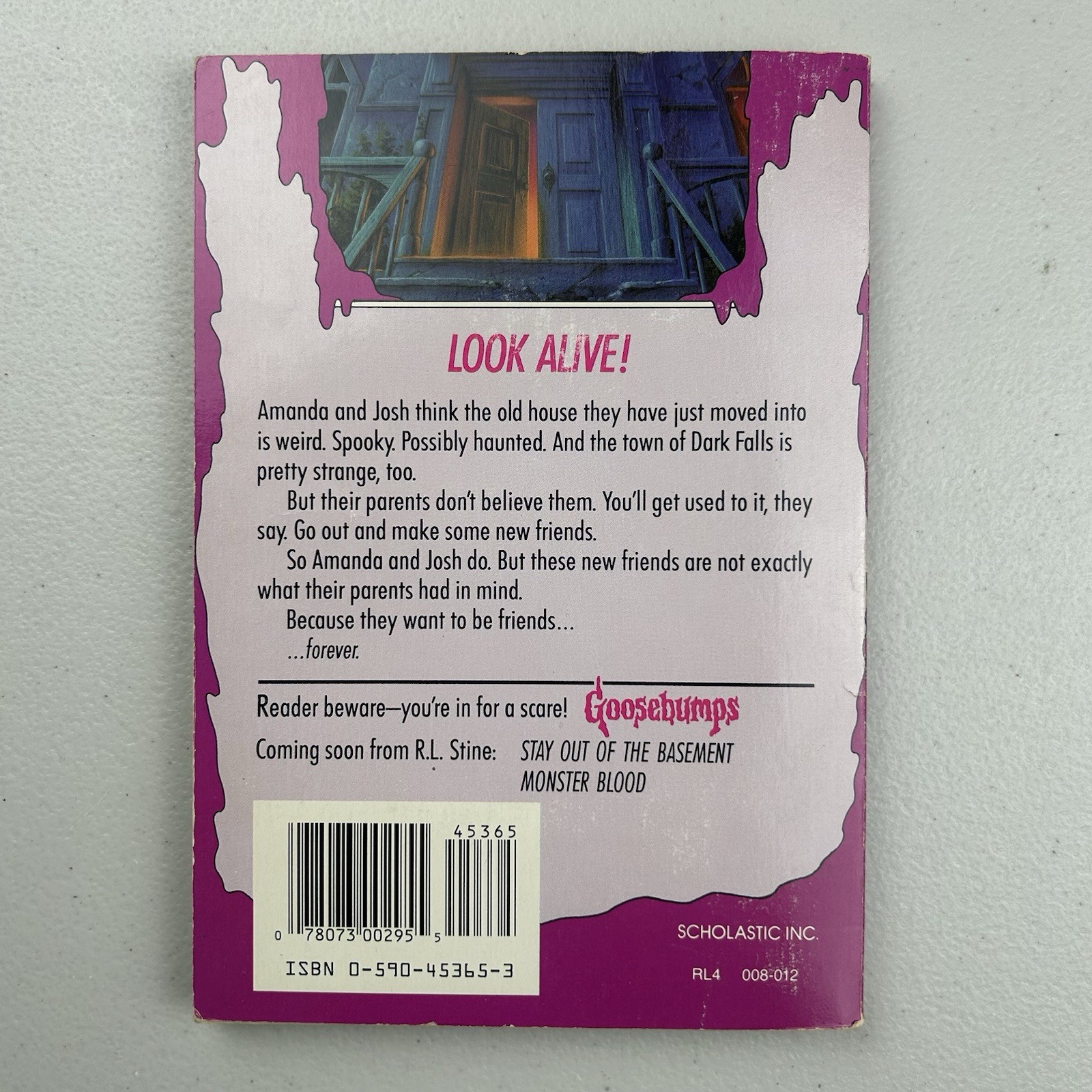 Goosebumps Welcome To Dead House Book RL Stine 1992 Unnumbered 1st Edition Print