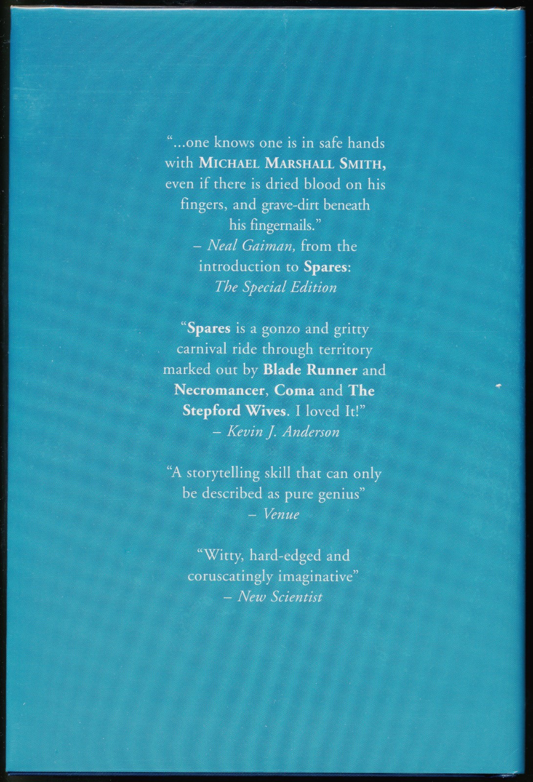 Spares by Michael Marshall Smith, Overlook Connection 1998 signed limited