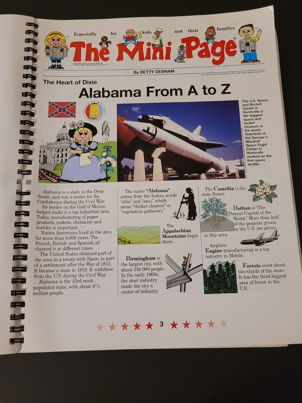 The Mini Page Book Of States By Betty Debnam – Spiral Bound