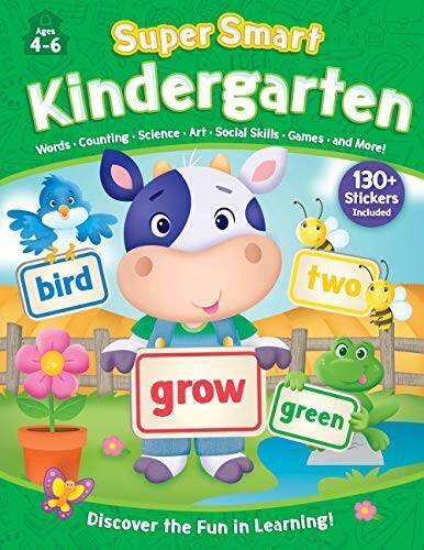 Super Smart Workbook: Kindergarten-Covers 8 essential subjects and makes – GOOD