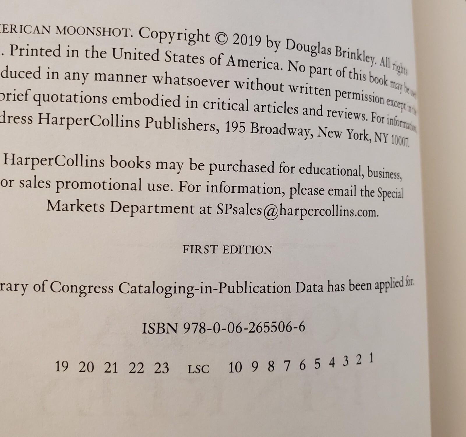 American Moonshot John F Kennedy Douglas Brinkley HC/DJ 1st Edition Signed!
