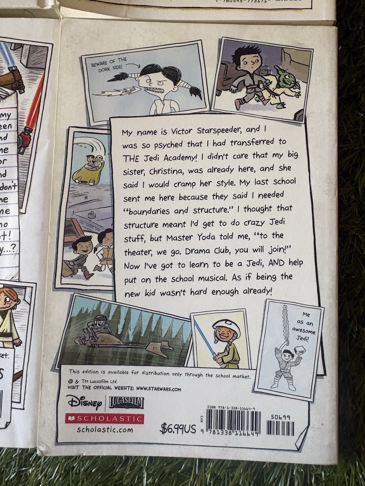 LOT Of 4 Star Wars Jedi Academy Books Jeffrey Brown Jarrett J. Krosoczka