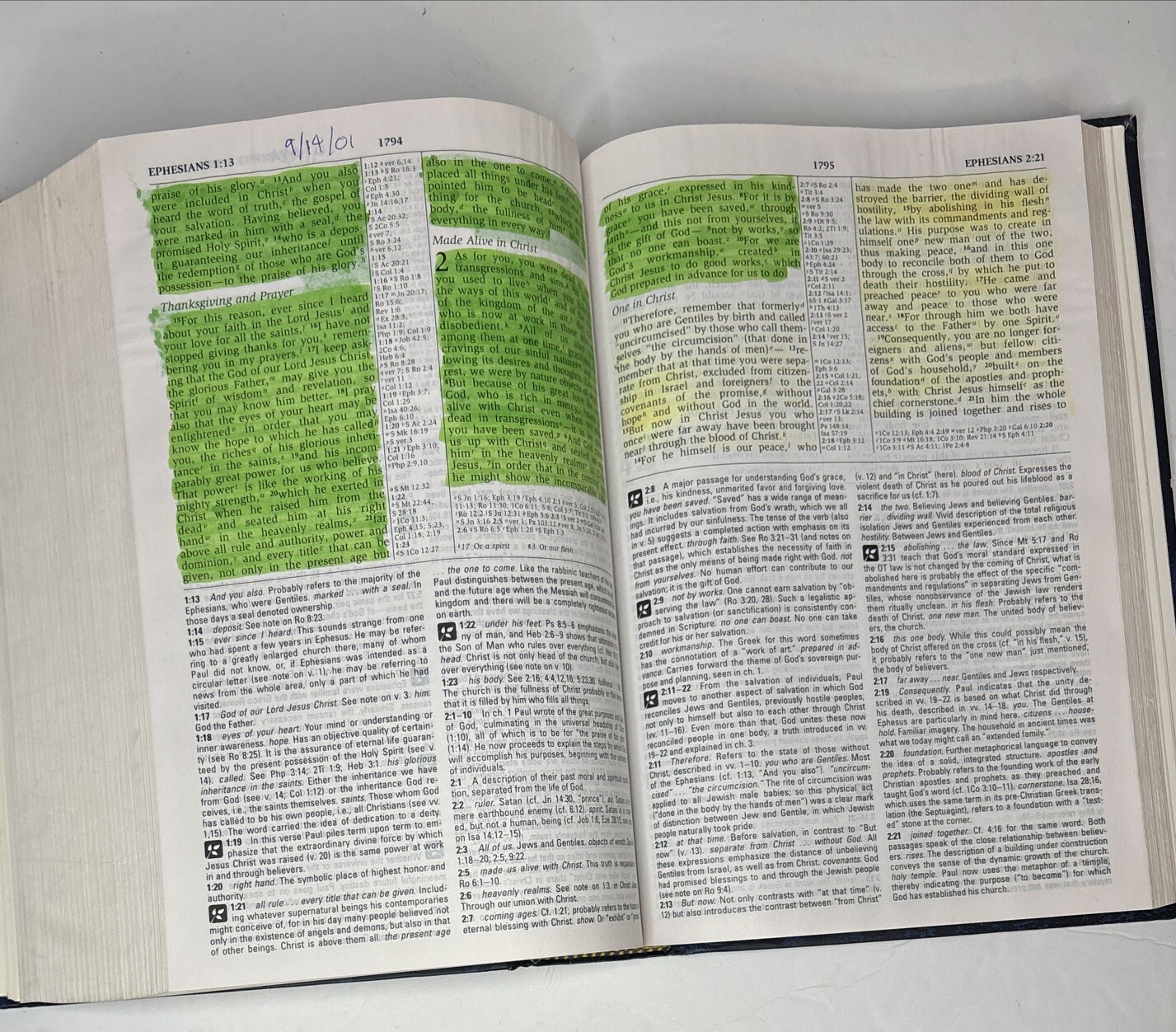 NIV Study Bible by Donald Burdick (1995, Hardcover)