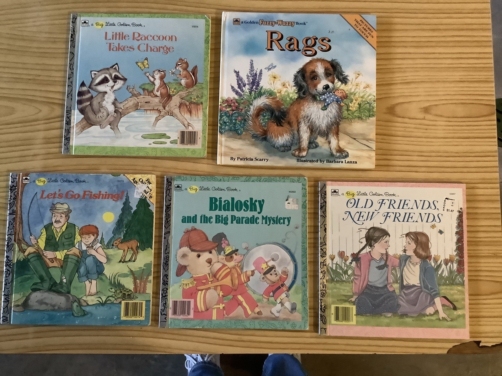 Lot Of Big Little Golden Books And A Golden Fuzzy Wuzzy Book