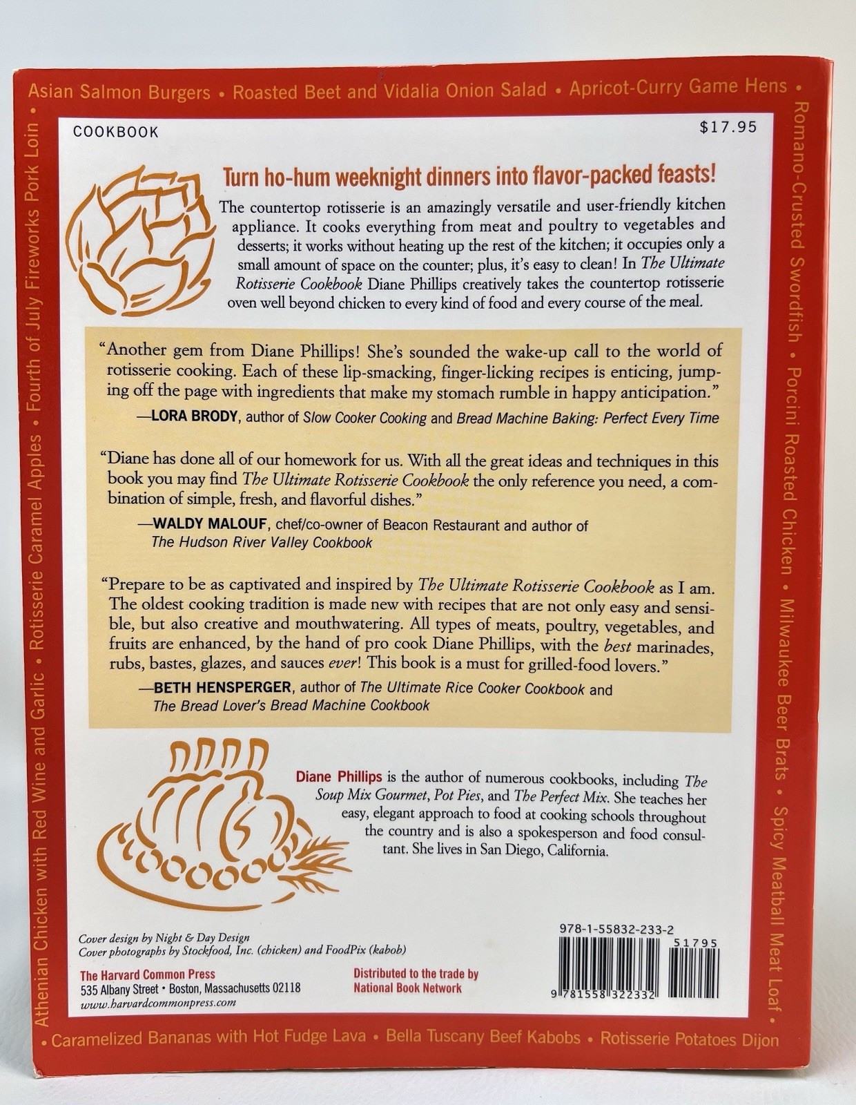 The Ultimate ROTISSERIE Cookbook by Diane Phillips 300 Mouthwatering Recipes-NEW
