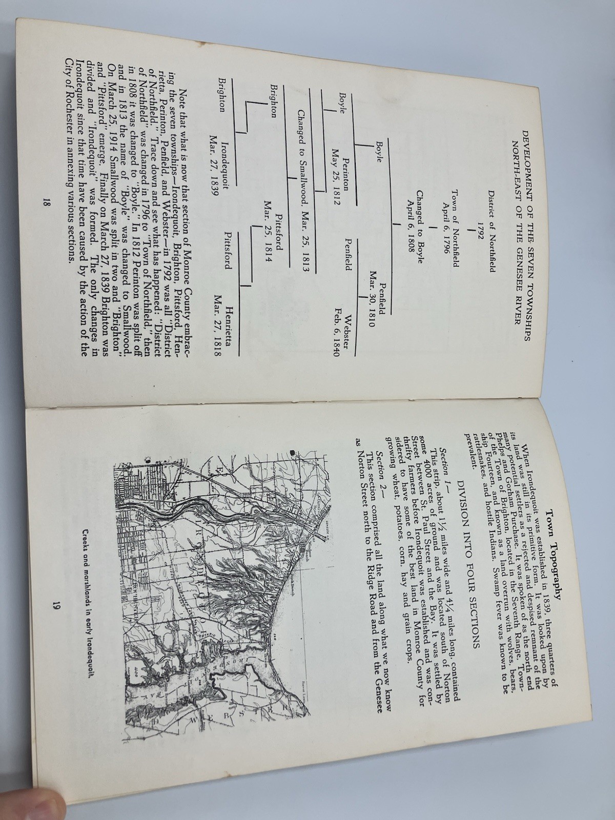 Irondequoit Story NY 1839-1967 Vintage Paperback Book Town Historian Maude West