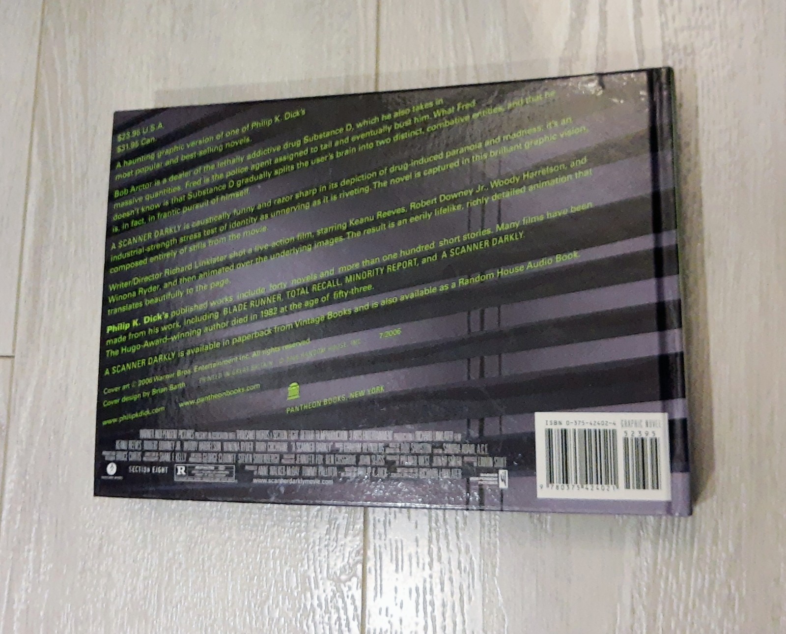 Phillip K. Dick’s A SCANNER DARKLY: A GRAPHIC NOVEL, 2006 Hardcover 1st Edition