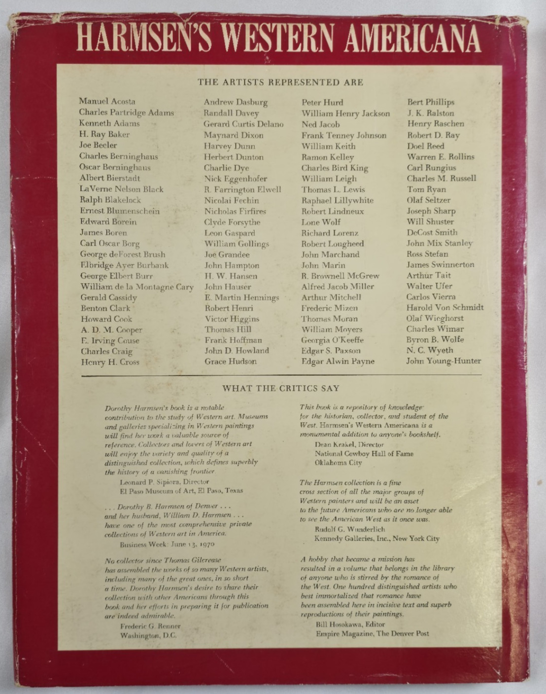 Harmsen’s Western Americana Collection Painting Biography Dorothy Harmsen Art