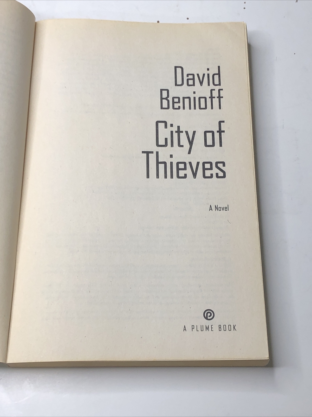 City of Thieves: A Novel – by David Benioff, Paperback