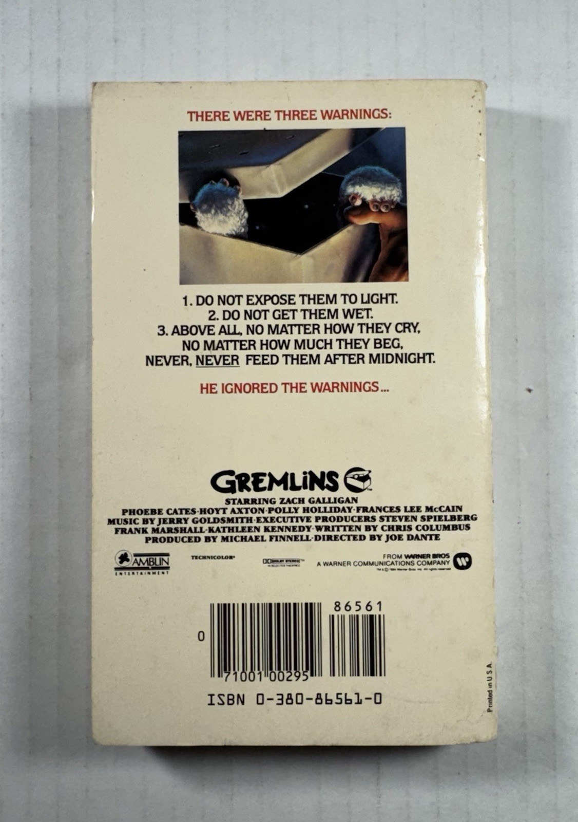 Gremlins(Paperback, 1984) 1st Printing Avon Books