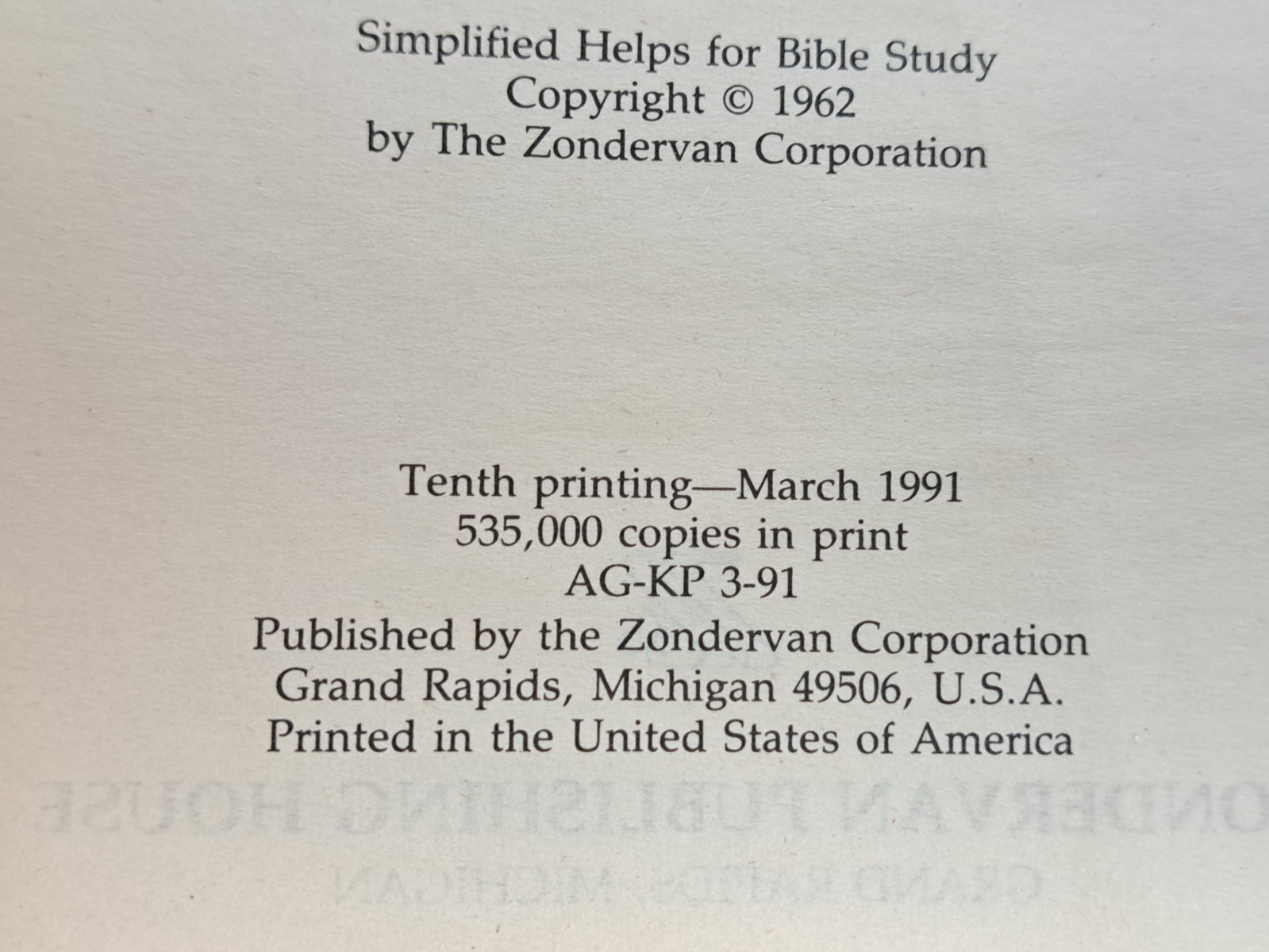 Holy Bible KJV Words of Christ in Red References, Bonded Leather, 1962 Zondervan