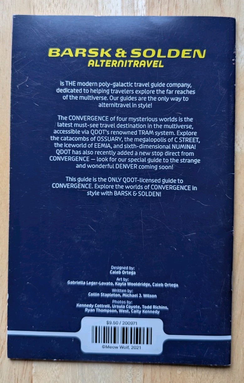 Meow Wolf Barsk & Solden Alternative Guide to Convergence Paperback Book
