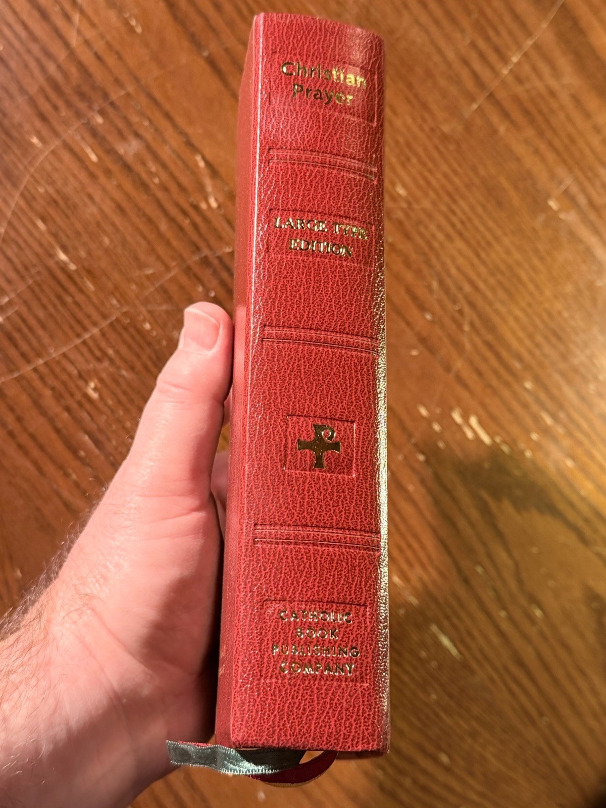 Christian Prayer LARGE Type Catholic Book Publishing Company 407/10 Printed 1985