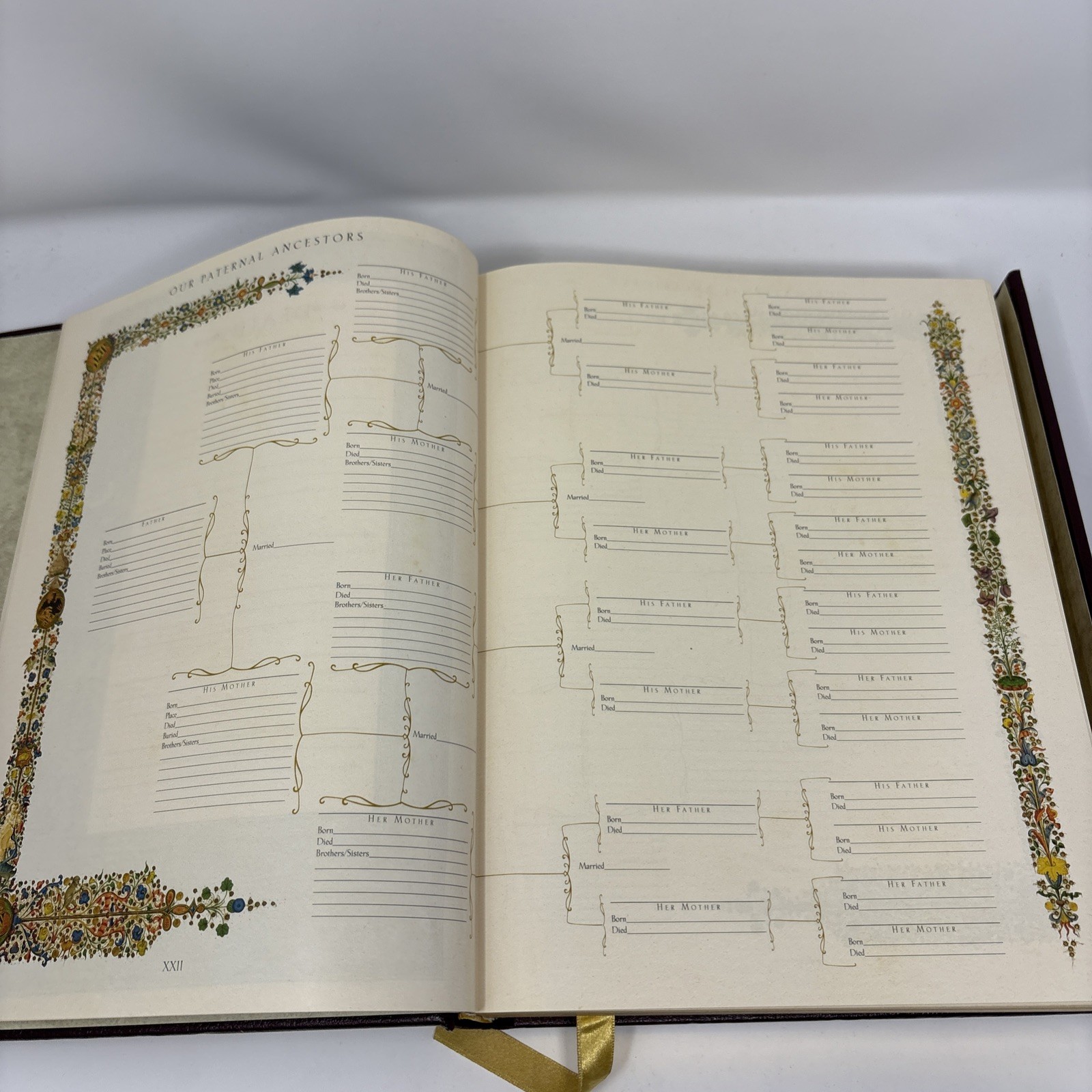 Vintage Holy Bible Illuminated Family Edition Full Color Lionheart Gold Gilted