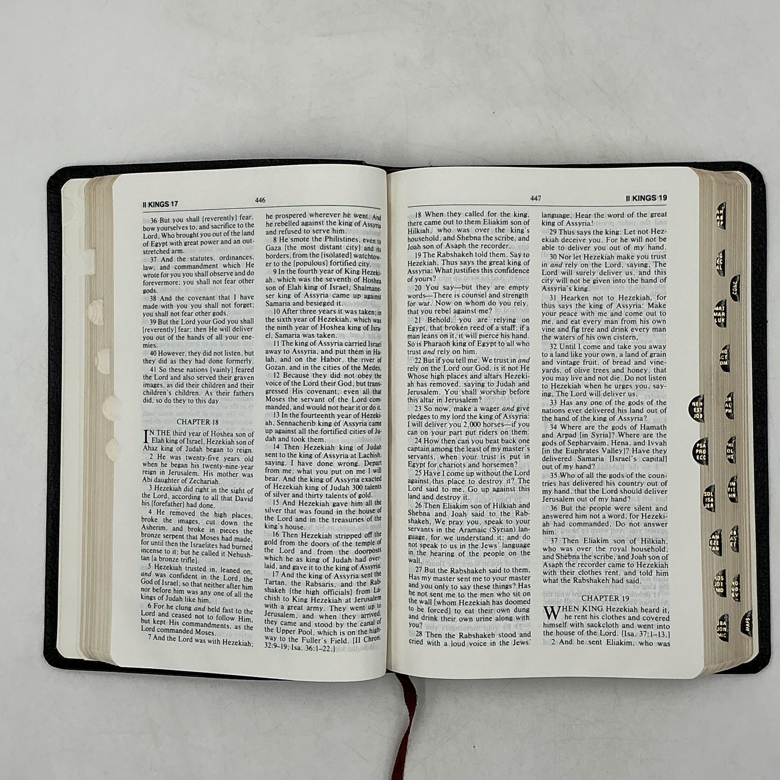 THE AMPLIFIED BIBLE EXPANDED EDITION ZONDERVAN BLACK BONDED LEATHER 1987 Indexed
