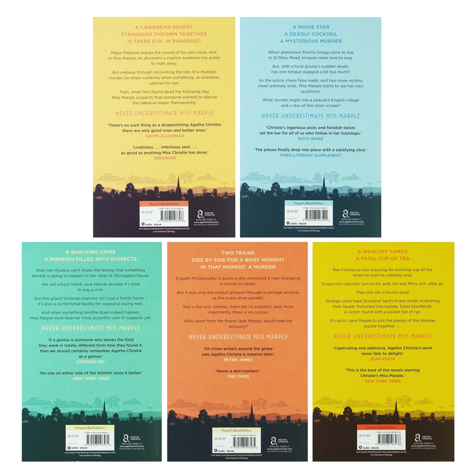 Miss Marple Set 2 by Agatha Christie: 5 Books Set – Fic – PB
