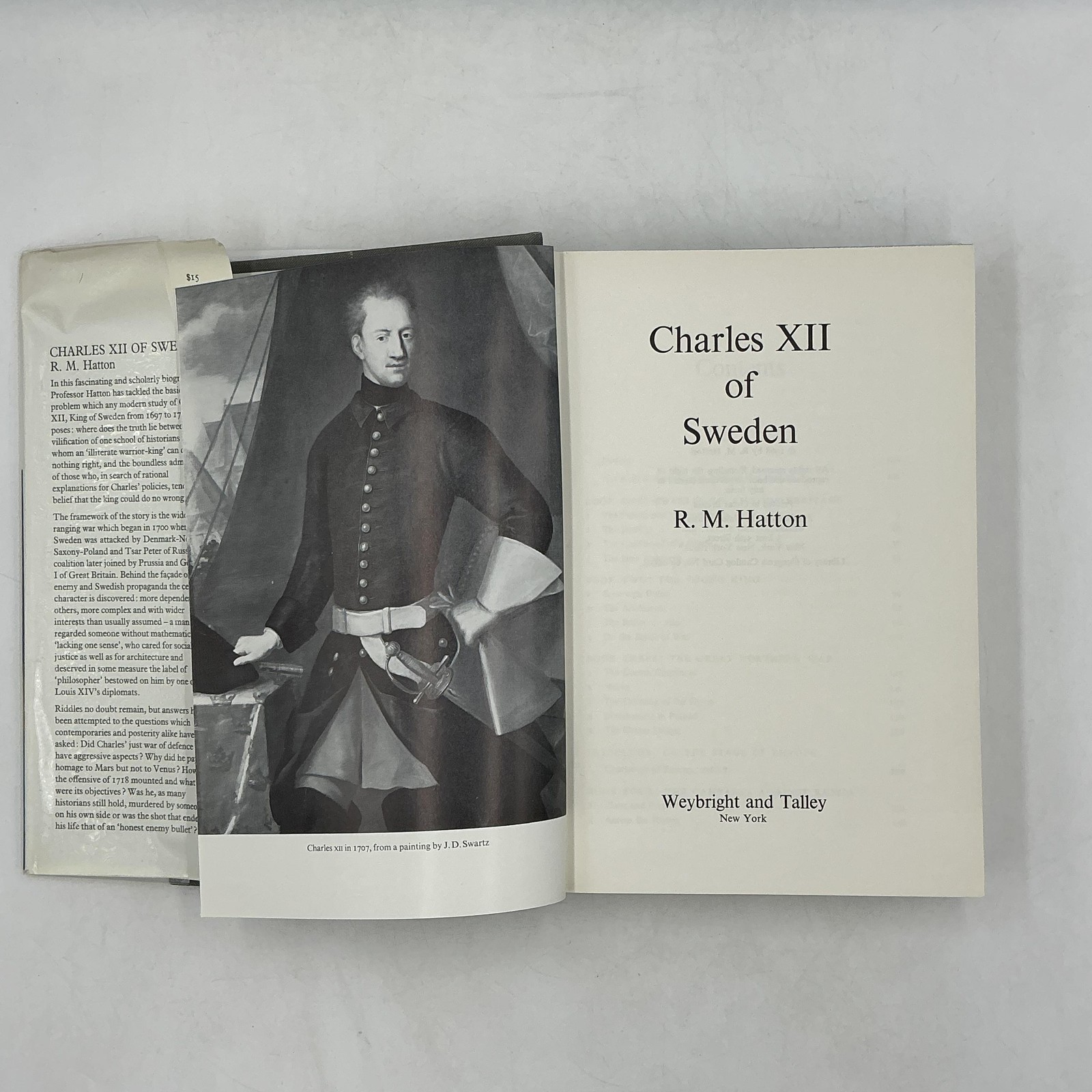 Charles XII Of Sweden R. M. Hatton Hardcover 1968 Weybright & Talley UK White