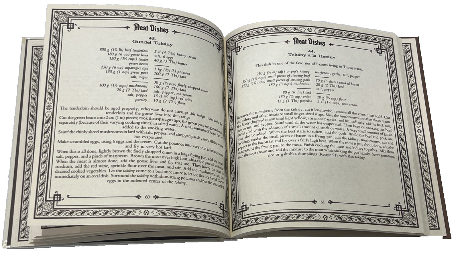 Gundel’s Hungarian Cookbook by Corina Kiado, 136 Pages, 1997