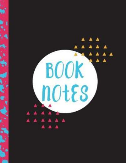 Book Notes: Black Cover, 82 Pages, 8 5X11, Matte