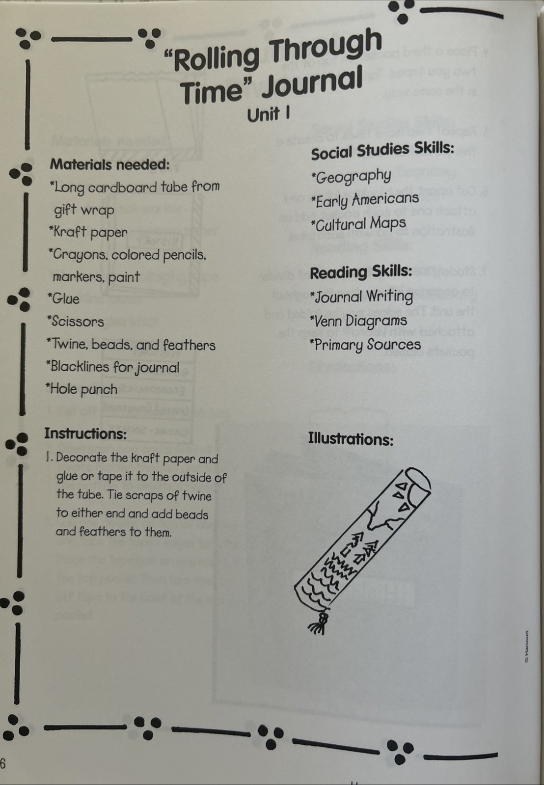 Harcourt Horizons:Hands On Reading Activities US History:Beginners(Teachers)