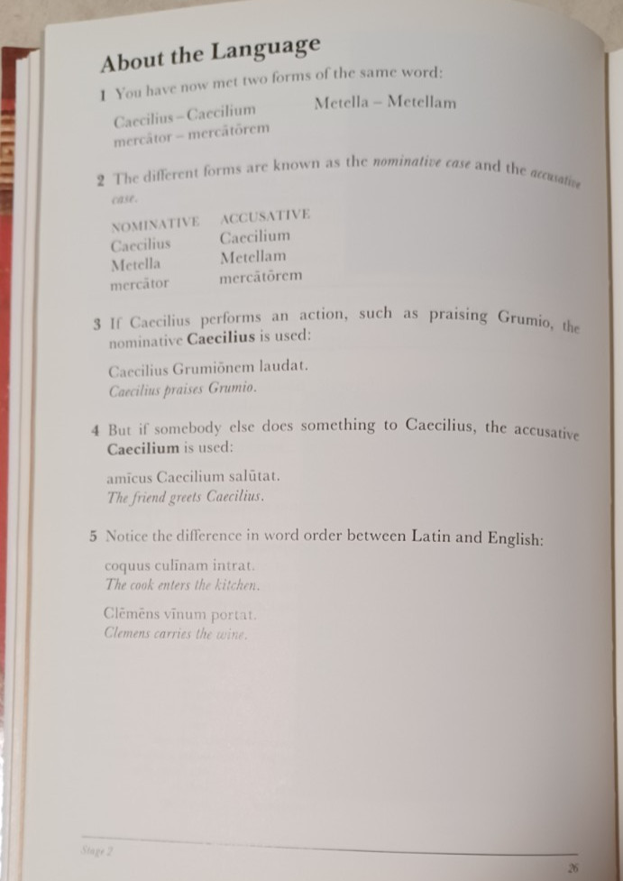 Cambridge Latin Language Course: Unit 1 – 3rd Edition Hardcover Very Good