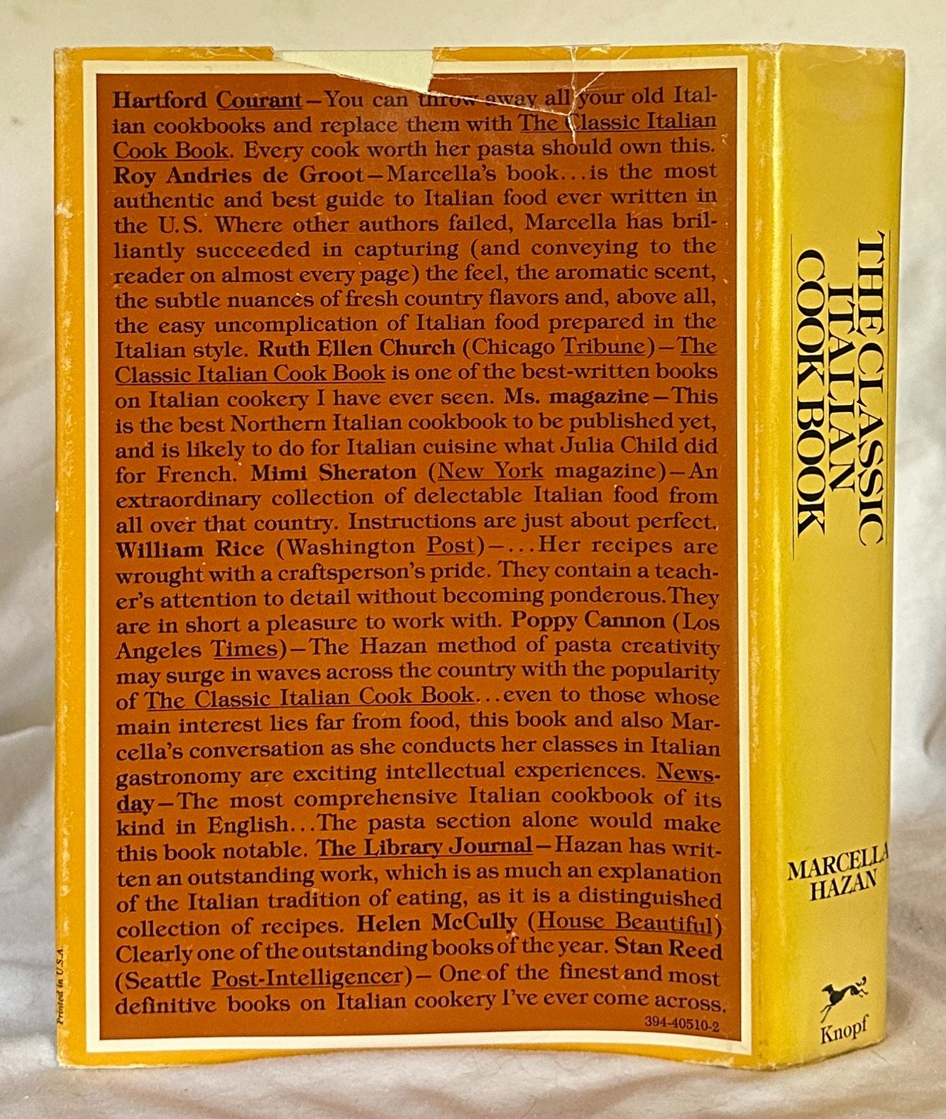 The Classic Italian Cook Book, by Marcella Hazan