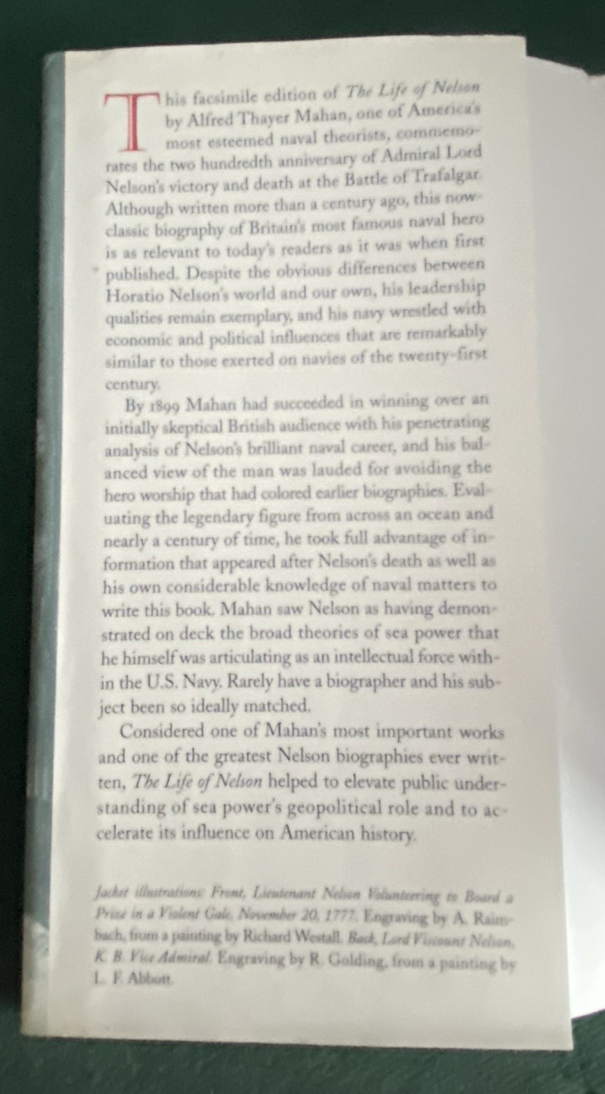 Life of Nelson: The Embodiment of the Sea Power of Great Britian by Alfred Mahan