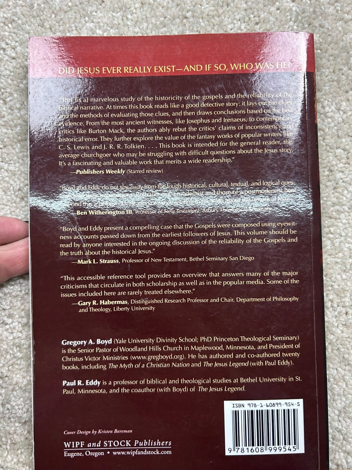 LORD or Legend? Boyd Eddy 2010 Reissue Christian Theology Wipf Stock