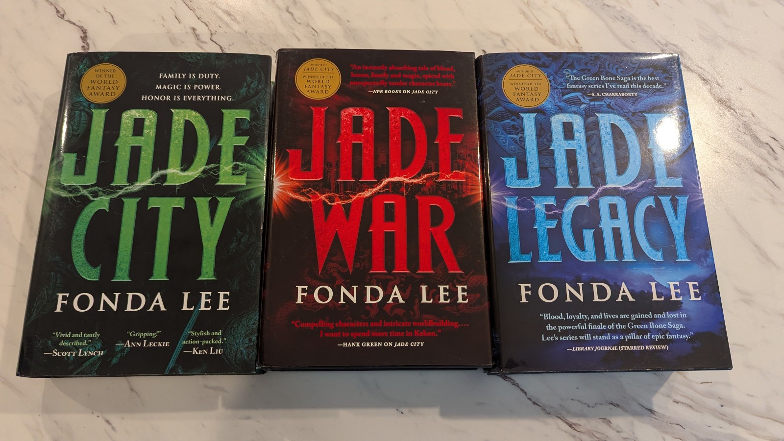SIGNED Fonda Lee Green Bone Saga HC 1st ed 6th/5th/4th printings