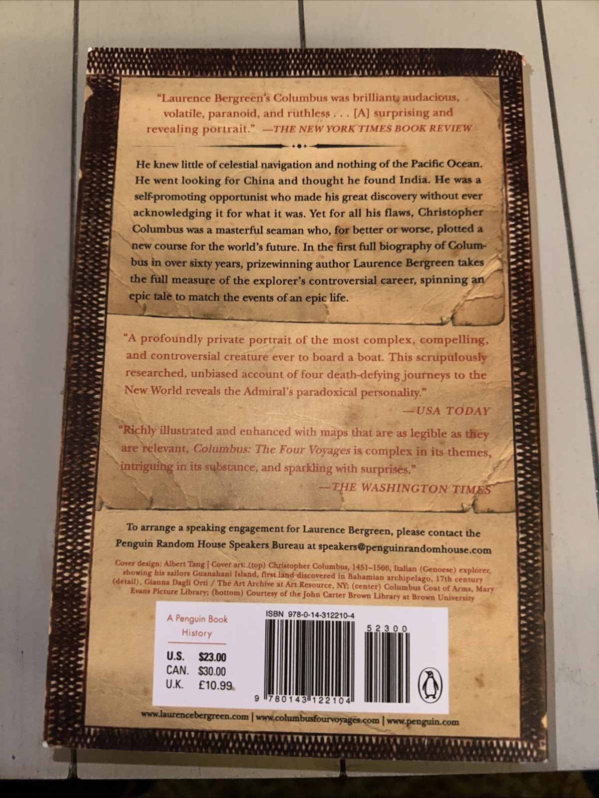 Columbus : The Four Voyages, 1492-1504 by Laurence Bergreen