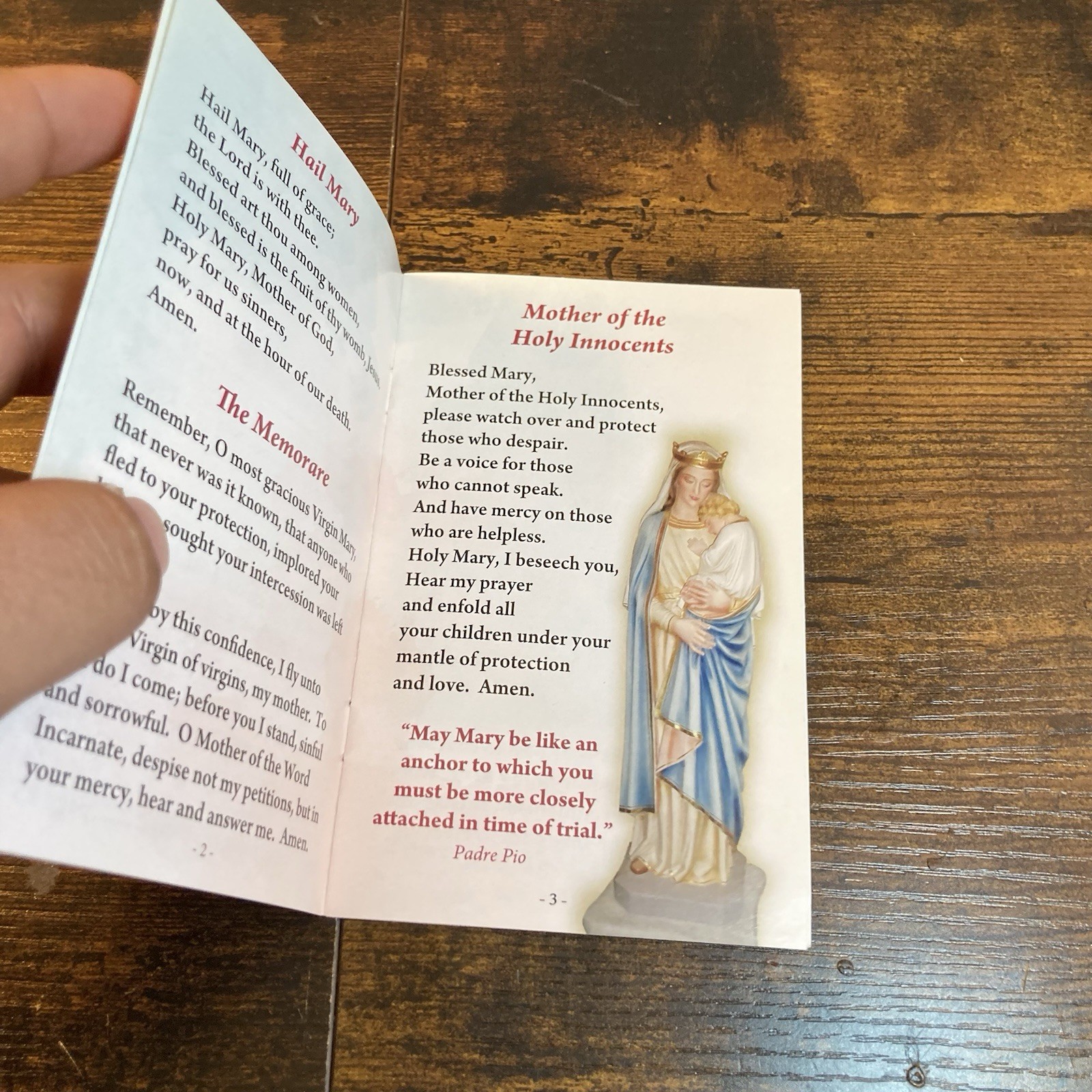 My Blessed Mother Prayers Booklet Padre Pio Foundation of America