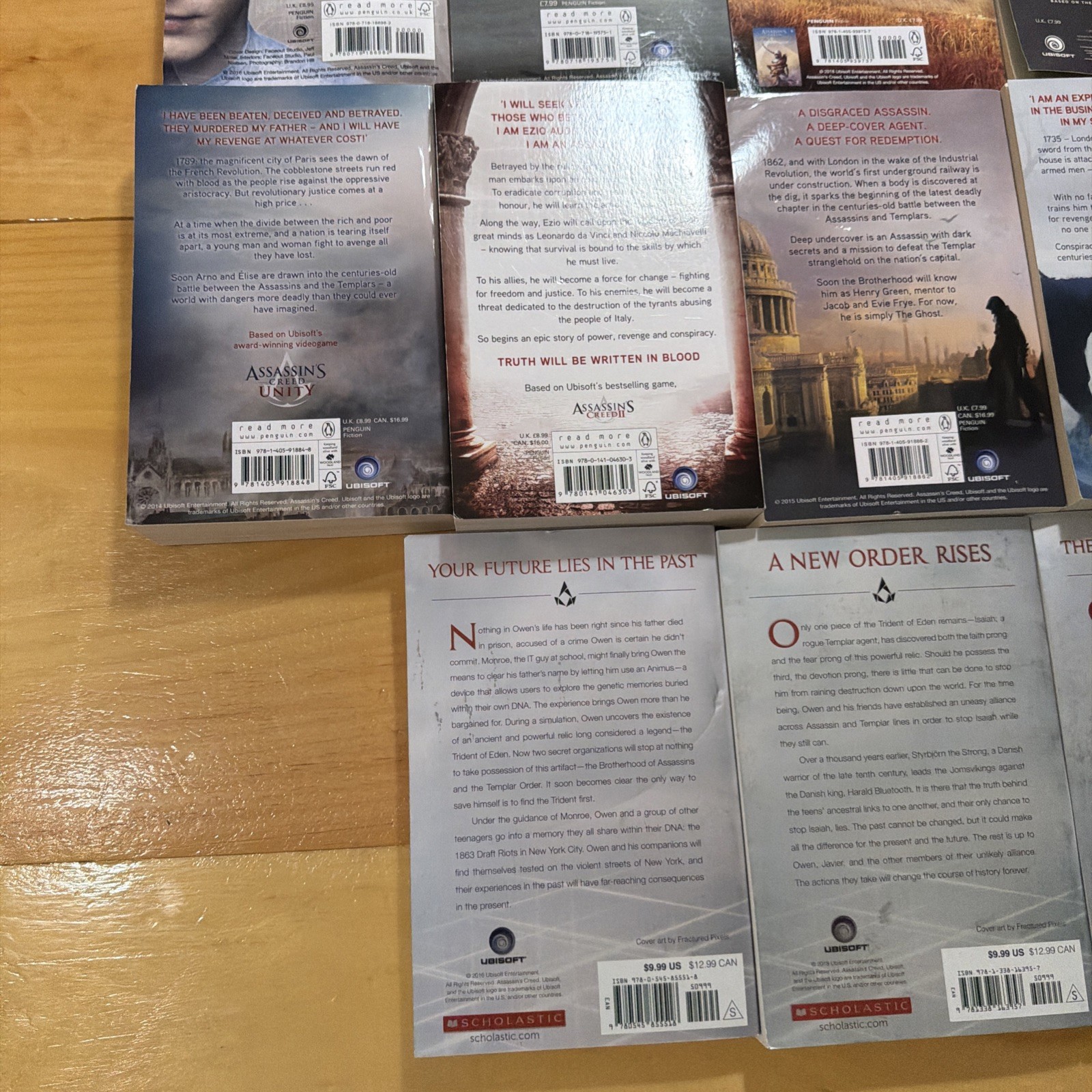 Assassin’s Creed 17 Novel Lot PB Books – Oliver Bowden Kirby Leisheng Preowned