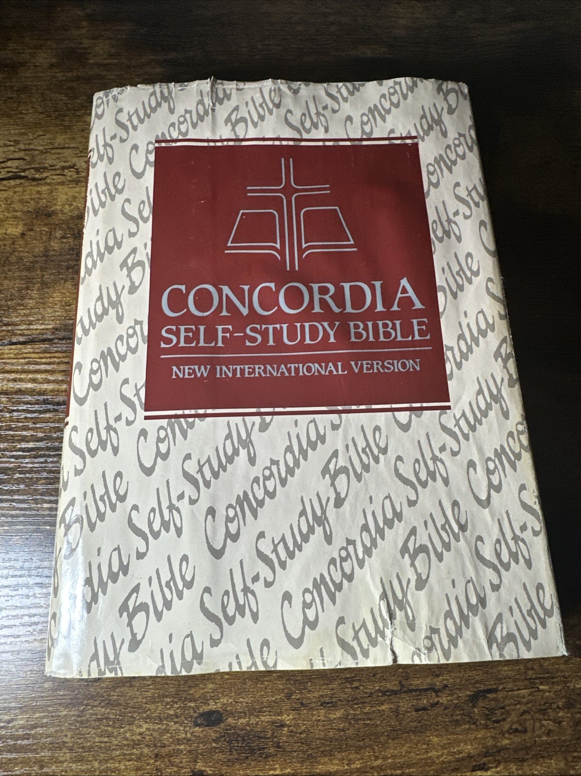 Concordia Self-Study Bible NIV HC / DJ Red Letter 1986 New International Version