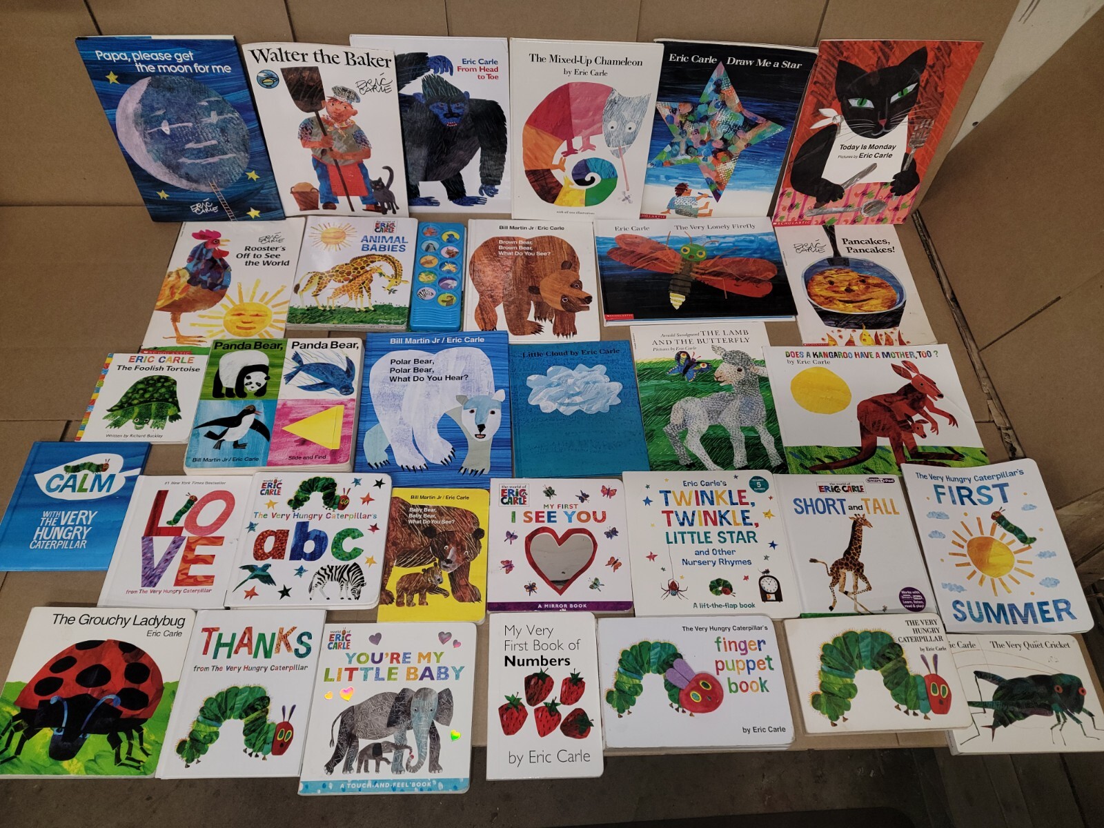Lot of 10 Eric Carle Picture/Board Books for Children’s Kid Toddler *Random Mix*