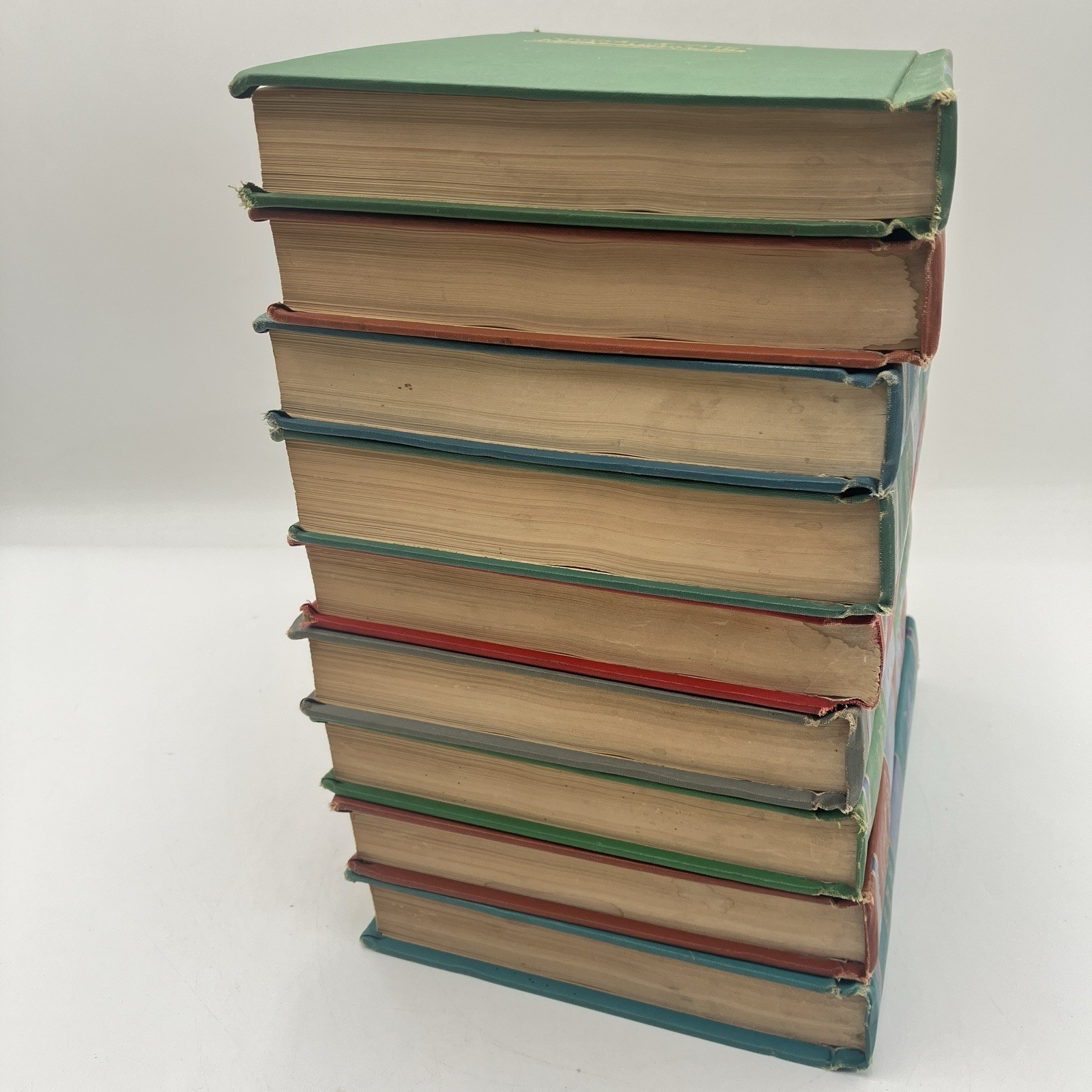 Vintage Collier Junior Classics Books 1-9 Set 1962 Kids Illustrated Decor