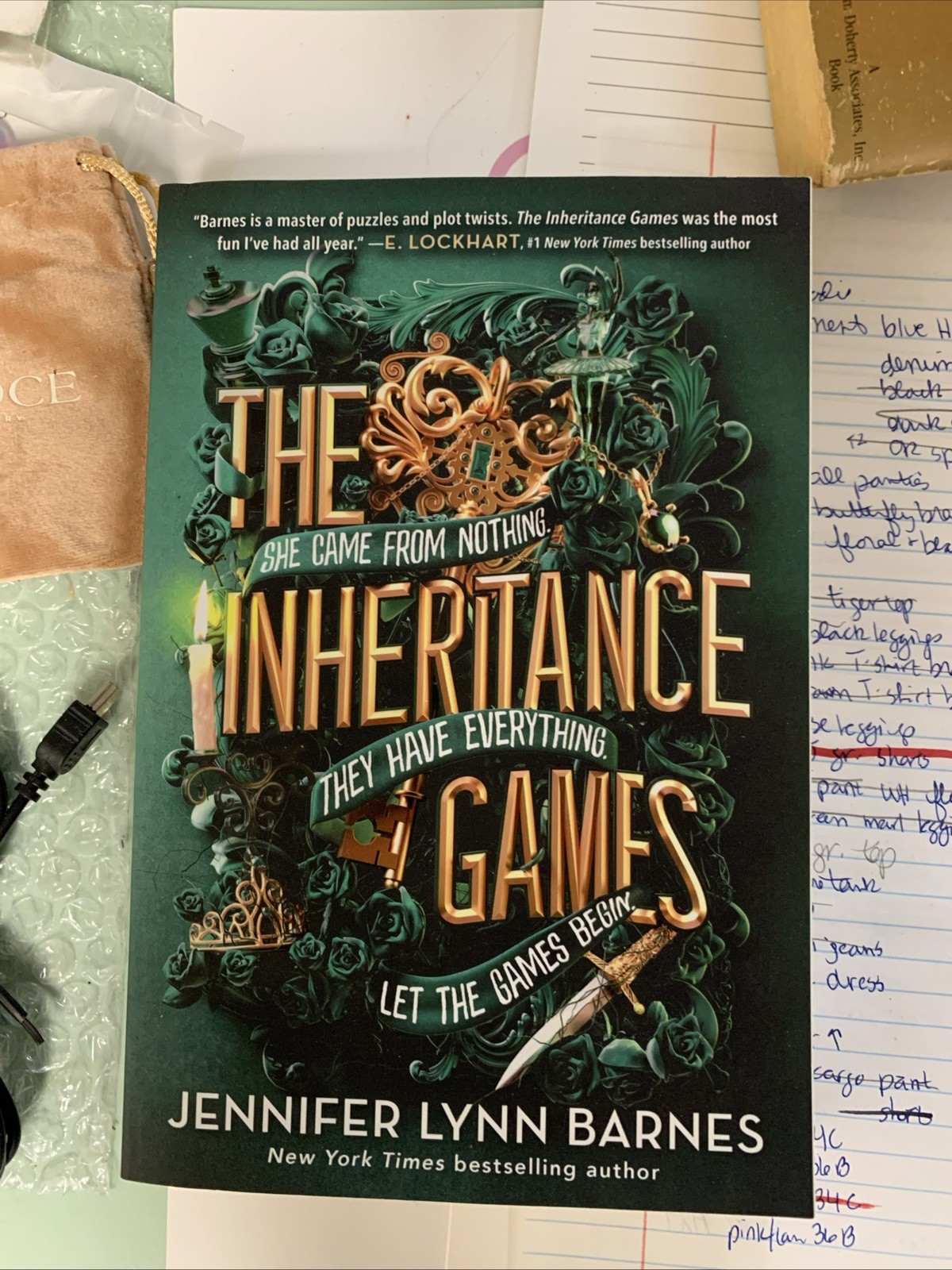 Inheritance Games by Jennifer Lynn Barnes (2021, Trade Paperback)