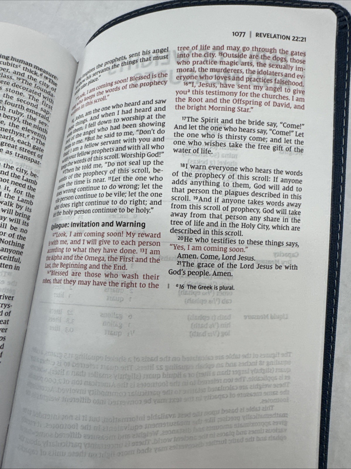 9780510454953 Blue LeatherSoft Niv Zondervan, Thin Line 2022 Red Letter Bible
